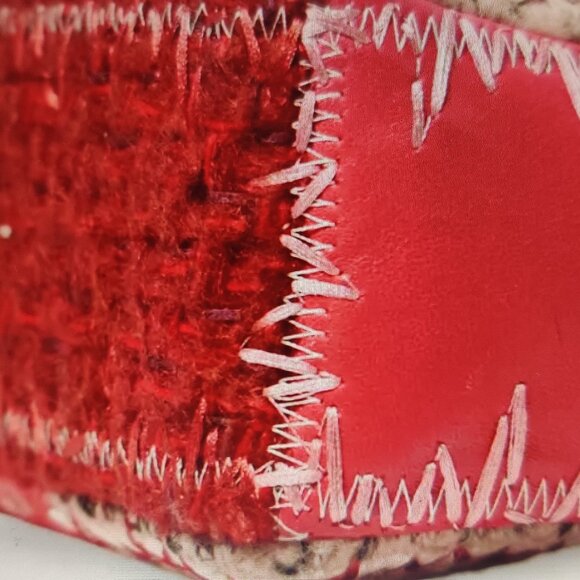 Chanel Red Medium Patchwork Classic Flap Bag - Picture 4 of 11